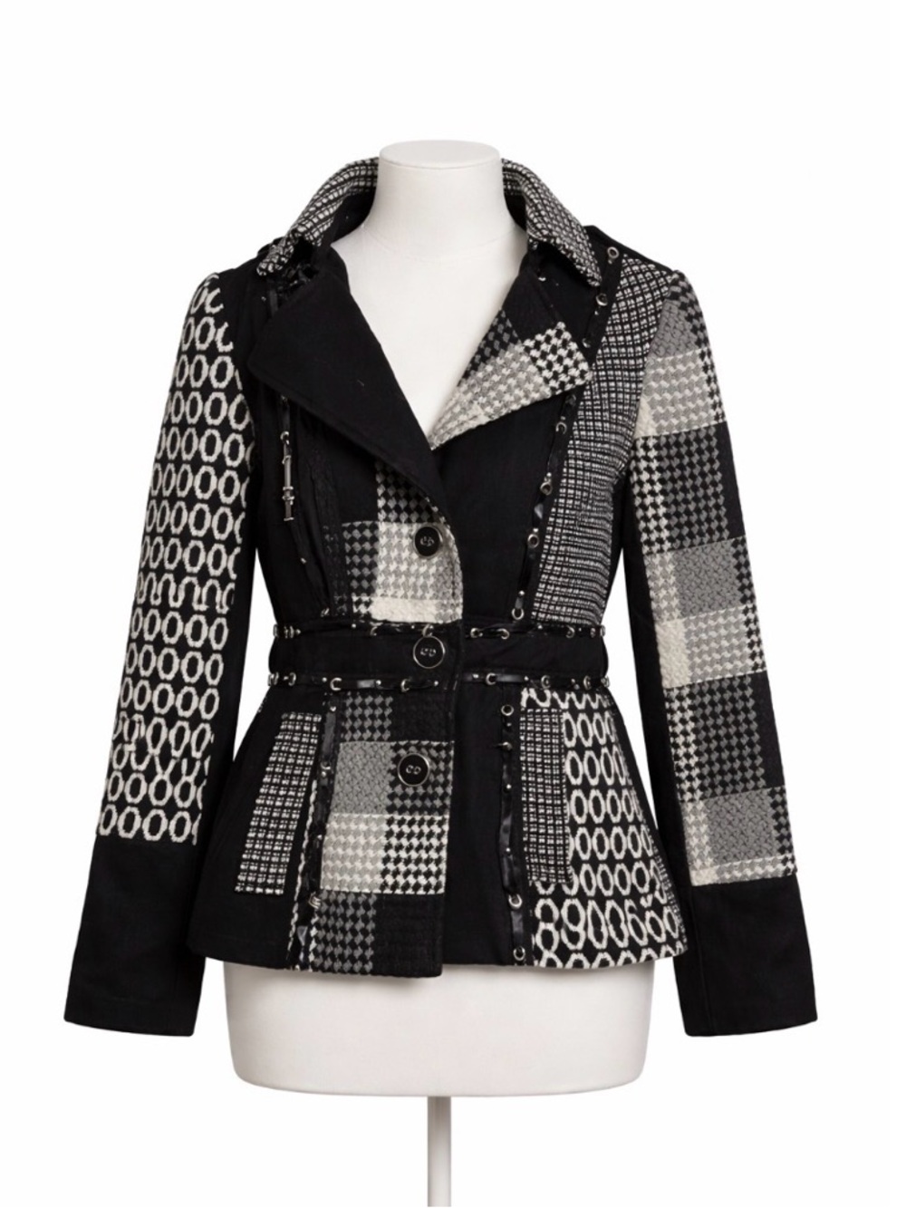 Linea Domani wool blend coat size 4